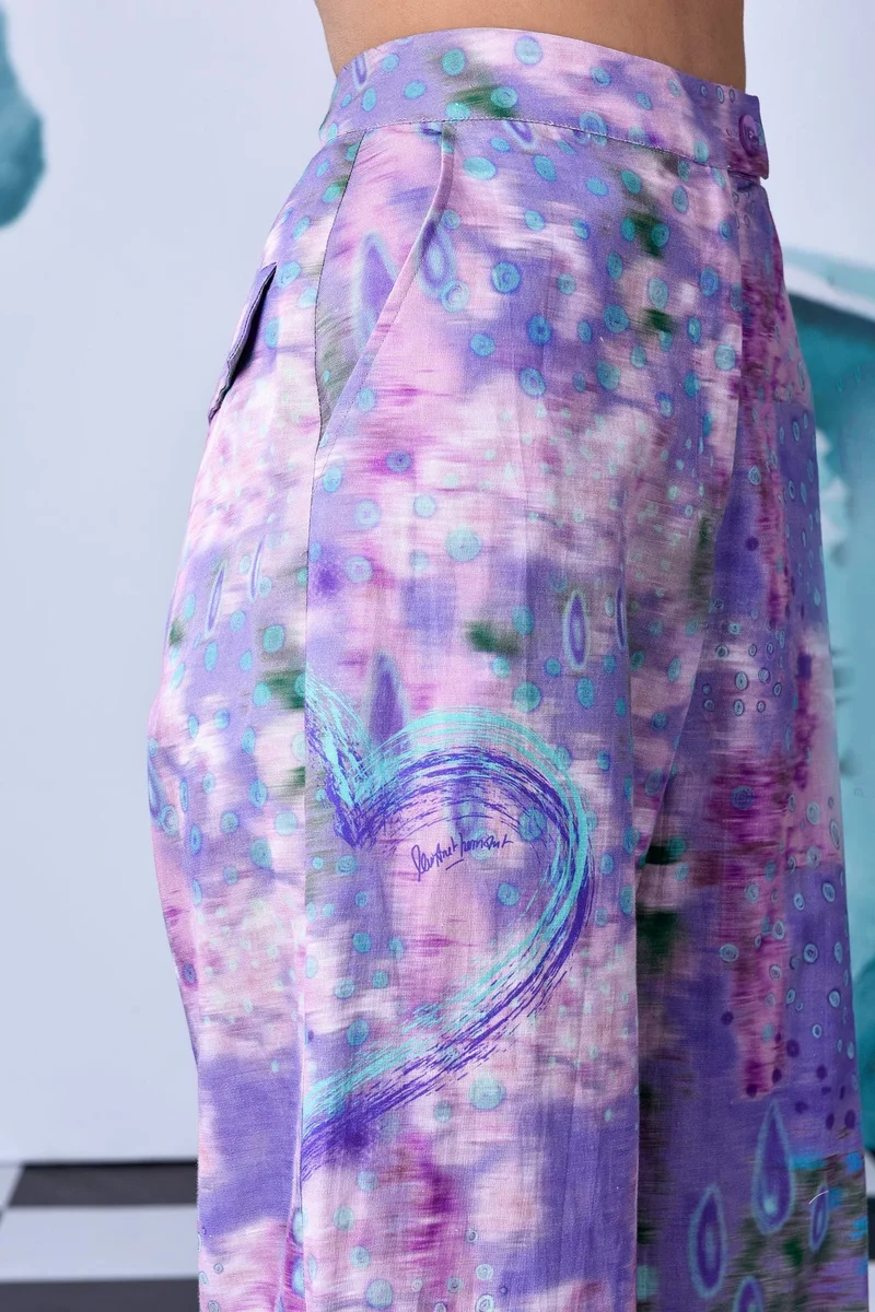 Genes Lecoanet Hemant Pool of Tear Loose Fit Trouser- French Lavender